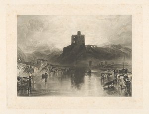Norham Castle, ved elven Tweed av Charles Turner