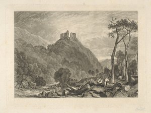 Okehampton Castle, ved elven Okehampton