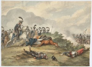 Marshal Blücher i slaget ved Ligny 16. juni 1815, 1818 av Charles Turner Warren