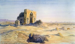 Gravenes by med utsikt mot Sakkara og Kairo av Charles Vacher