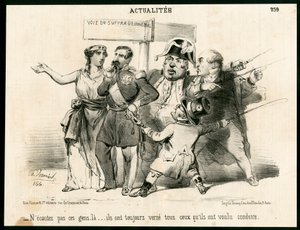 Le Charivari, satirisk i svart-hvitt av Charles Vernier