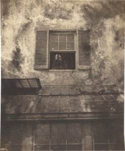 Auguste Vacquerie ved et vindu, Marine Terrace av Charles Victor Hugo with Auguste Vacquerie