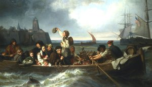 Emigrasjon til Amerika, 1800-tallet av Charles Volkmar