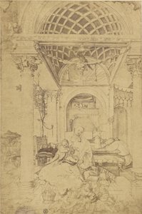 Den hellige familie av Charles Von Bouell