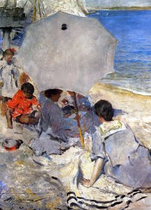 På stranden, ca. 1900-05