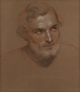 Head of a Man (Chalks) av Charles West Cope