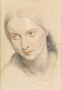 Studie av en kvinnes hode, 1894 av Charles West Cope