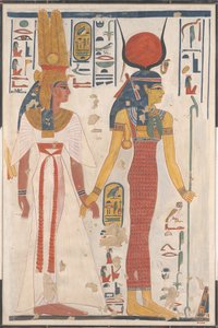 Dronning Nefertari blir ledet av Isis, ca. 1279-1213 f.Kr.