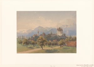 Utsikt over Thun, Sveits
