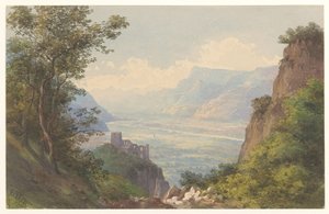 Utsikt over Merandalen i Tyrol