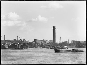 Shot Tower and Lead Works, Belvedere Road, Lambeth, Greater London Authority, 1936. av Charles William Prickett