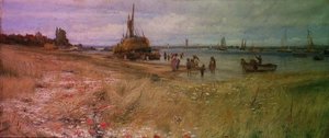 Kystscene av Charles William Wyllie