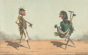 Implementer Animated, Pl. 1, dedikert til snekkere og gartnere i Storbritannia, 1811. av Charles Williams