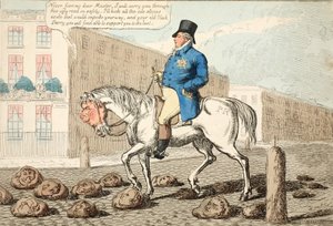 The Regents Hack, pub. 1812 (håndfarget gravering)