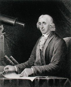 Portrett av David Rittenhouse (1732-96), gravert av James Barton Longacre (1794-1869) (gravering) av Charles Willson (after) Peale