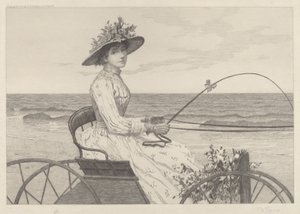 Uten tittel (kvinne i en vogn) av Charles X. Harris