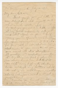 Brev til Oscar W. Price fra oberst Charles Young, 14. juli 1918. av Charles Young