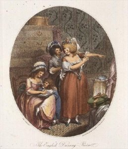 The English Dressing Room, gravert av P.W. Tomkins (1760-1840) (akvatint) (se også 64847, 64848 og 64850) av Charles after Ansell