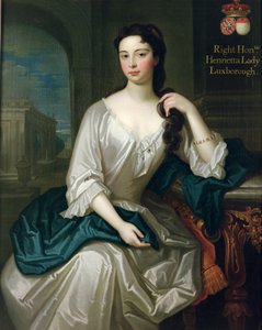 Portrett av Henrietta, datter av Henry, 1. Viscount St. John, giftet seg i 1727 med Robert Knight, opprettet Baron Luxborough av Shannon i 1745