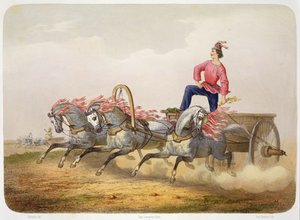 Carriage Racing, gravert av Yves Grenier