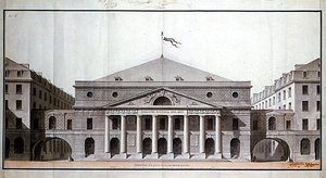 Design for et "Theatre National des Arts" på stedet for det nåværende Theatre de l