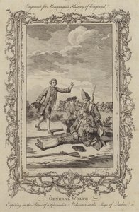 General Wolfes død ved beleiringen av Quebec av Charles the Elder Grignion