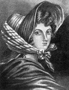 Emily Bronte (engraving) av Charlotte (after) Bronte