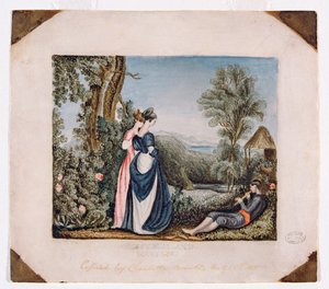 Bessy Bell & Mary Gray, 1830 (wc på papir)