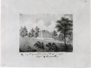 The Roe Head School, ca. 1831-32 (conte på papir)