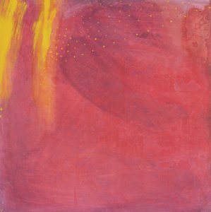 Purple Moon, 1997 (olje og glasur på gesso-brett)