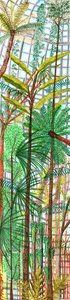 Botanisk hage, 2017 (penselpenner) av Charlotte Orr