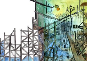 Invisible Cities, 2011 (akvarell og blekk)
