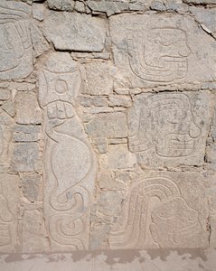 Før colombiansk kunst: relieff på ruiner, 900-tallet f.Kr. (fotografi av Chavin Chavin
