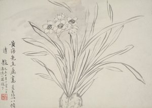 Album av blomster av Chen Hongshou