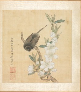 Malerier etter eldgamle mestere: A Bird and Peach-Blossom Branch