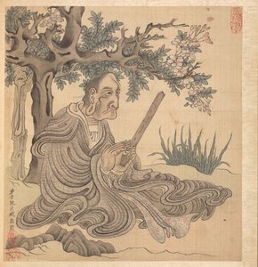 Malerier etter eldgamle mestere: A Lohan [etter Kuan-hsiu], 1598-1652. av Chen Hongshou