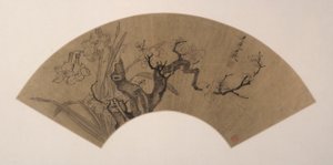 Plommeblomster og narcissus av Chen Hongshou