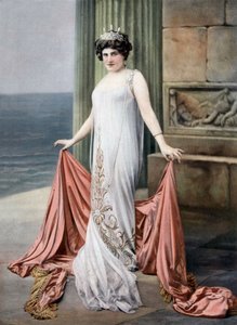 Den franske sopranen Zina Brozia som thaier i operaen "Thais", foto Cheri Rousseau fra den franske avisen "Le Theatre" 11. januar