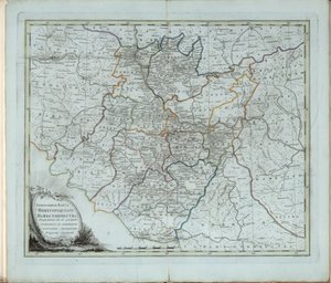 Generelt kart over Nizhny Novgorod Governorate, 1788.