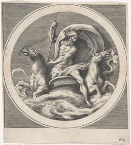 Neptun Gods and Goddesses (kopier) (serietittel) av Cherubino Alberti (possibly)