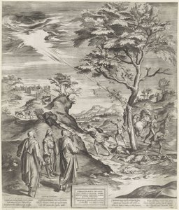Saint Philip Benizi fra Servites straffer blasfemikerne