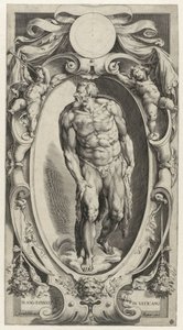 Døperen Johannes i kartusj Figurer fra den siste dommen i Det sixtinske kapell (serietittel)