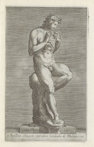Skulptur av Apollo Statue av Apollo i Cardinal de Medici