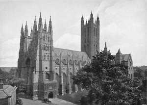 Canterbury katedral, c1896