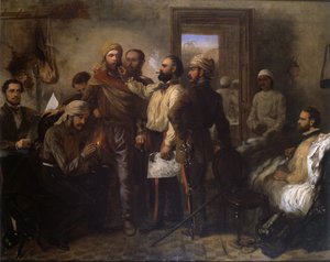 Thomas Henry Kavanagh VC (1821-82) ble forkledd som en innfødt under det indiske mytteriet ved beleiringen av Lucknow, 9. november 1857, ca. 1860