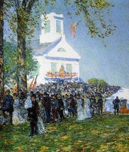 En amerikansk countrymesse av Childe Frederick Hassam