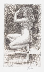 Egeria av Childe Frederick Hassam