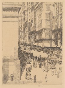 Fifth Avenue, middag av Childe Frederick Hassam
