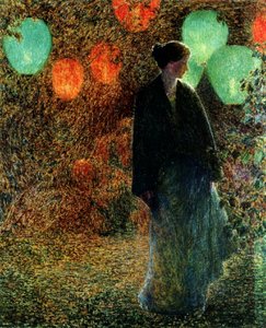 juli natt av Childe Frederick Hassam