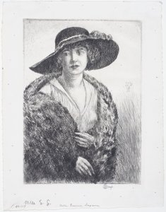 Frøken Erminie Gagnon av Childe Frederick Hassam